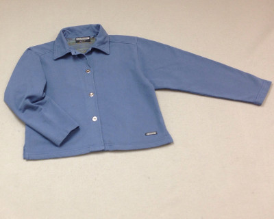 Wms Button French Jacket Pac Blue